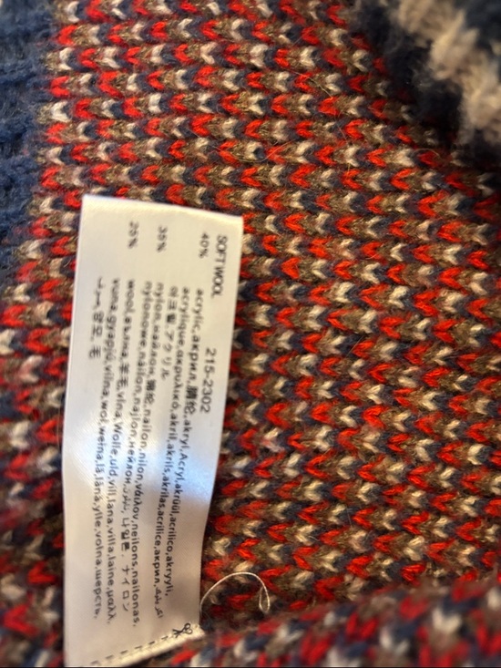 Aeropostale Navy Hooded Zip Cardigan with Red Accent Pattern - Picture 6 of 6